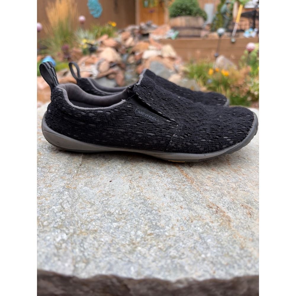Merrell Barefoot Women 8 Black Slip On Vibram Performance Shoes J61448